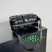 Bottega Veneta Small Crinkled Black Brick Cassette Bag - 5