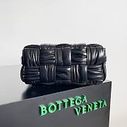 Bottega Veneta Small Crinkled Black Brick Cassette Bag - 4