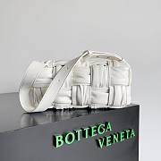 Bottega Veneta Small Crinkled White Brick Cassette Bag - 6