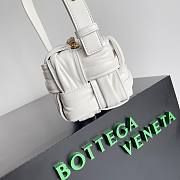 Bottega Veneta Small Crinkled White Brick Cassette Bag - 4