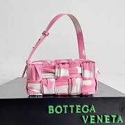 Bottega Veneta Small Crinkled Pink mix Brick Cassette Bag - 1