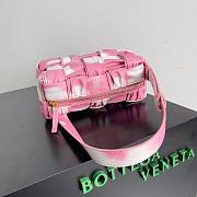 Bottega Veneta Small Crinkled Pink mix Brick Cassette Bag - 4