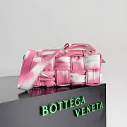 Bottega Veneta Small Crinkled Pink mix Brick Cassette Bag - 3