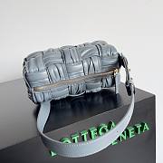 Bottega Veneta Small Crinkled Gray Brick Cassette Bag - 2