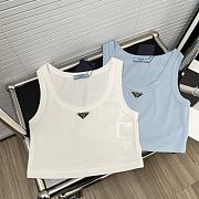 Prada croptop ( white/ blue) - 1