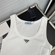 Prada croptop ( white/ blue) - 3