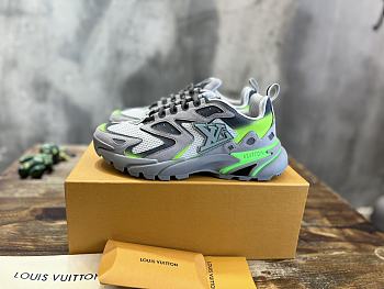 Louis Vuitton Men Tatic Runner Green Shoes 