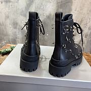 Balenciaga black strike high boots  - 4