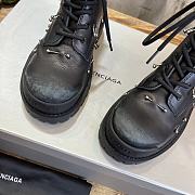 Balenciaga black strike high boots  - 2