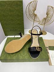 Gucci aitana espadrille wedge black sandals 85mm - 3