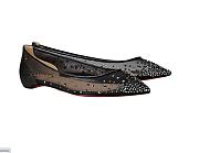 Christian Louboutin Glitter Ballet Flats  - 4