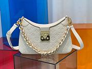 Louis Vuitton M46659 Twinny Cream Leather Bag - 1