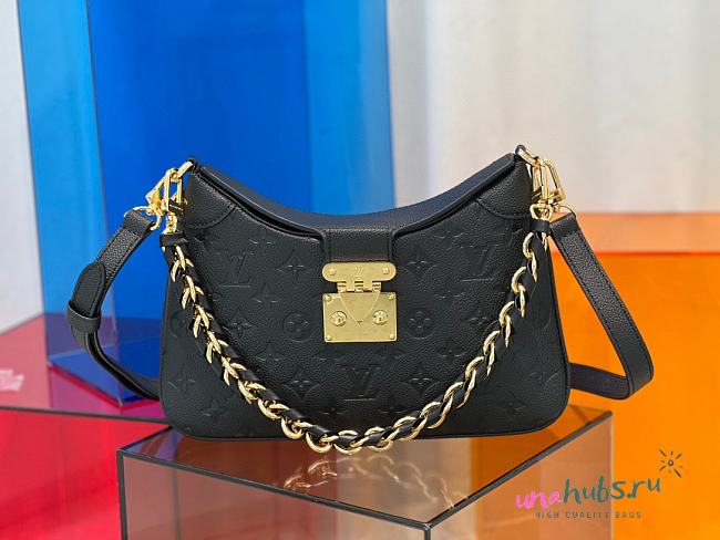 Louis Vuitton M46659 Twinny Black Leather Bag - 1