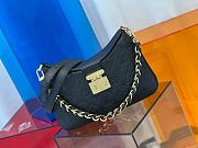 Louis Vuitton M46659 Twinny Black Leather Bag - 4