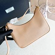 Prada Saffiano Beige Leather Shoulder Bag - 6