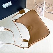 Prada Saffiano Beige Leather Shoulder Bag - 2