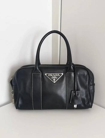 Prada Nappa Bouletto Black Leather Bag