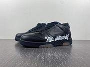 OFF-WHITE Out of Office Black White Sneakers - 1