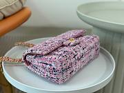 Chanel CF Pink Tweed Flap Bag - 2