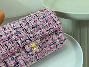 Chanel CF Pink Tweed Flap Bag - 4