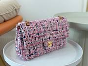 Chanel CF Pink Tweed Flap Bag - 6