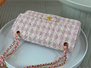 Chanel CF Light Pink Tweed Flap Bag - 2