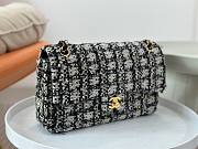 Chanel CF Black Tweed Flap Bag - 4