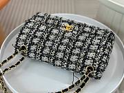 Chanel CF Black Tweed Flap Bag - 3