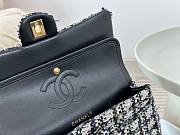 Chanel CF Black Tweed Flap Bag - 2