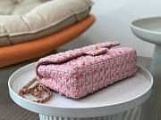 Chanel CF Hot Pink Tweed Flap Bag - 6