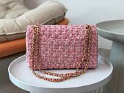 Chanel CF Hot Pink Tweed Flap Bag - 4