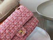 Chanel CF Hot Pink Tweed Flap Bag - 2