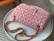 Chanel CF Hot Pink Tweed Flap Bag - 3