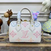 Louis Vuitton speedy 20 white leather bag M46667 - 6