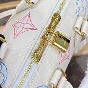 Louis Vuitton speedy 20 white leather bag M46667 - 3