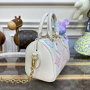 Louis Vuitton speedy 20 white leather bag M46667 - 2