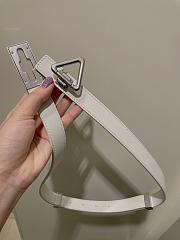 Bottega Veneta white belt 2cm - 3