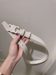 Celine CC white belt 2.5cm - 1