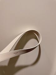 Celine CC white belt 2.5cm - 6