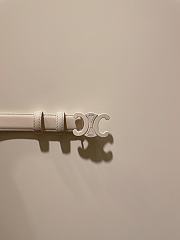 Celine CC white belt 2.5cm - 3