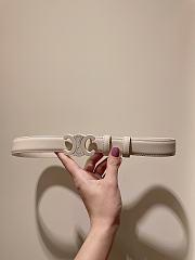 Celine CC white belt 2.5cm - 2