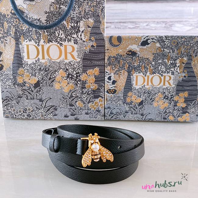 Dior bee black belt 1.7cm - 1