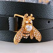 Dior bee black belt 1.7cm - 4