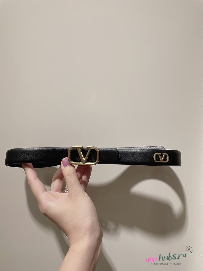 Valentino Vlogo Signature Black Belt 2cm - 1