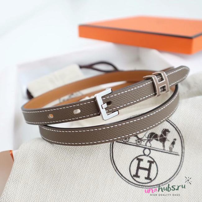 Hermes H gray belt  - 1