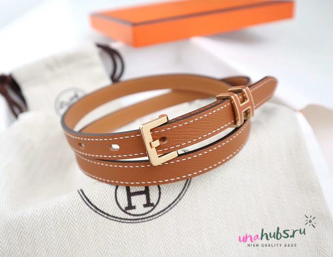 Hermes H brown belt - 1