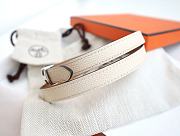 Hermes H white belt - 2