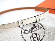 Hermes H white belt - 4