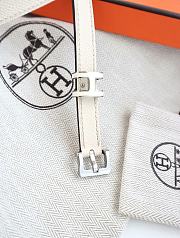 Hermes H white belt - 5