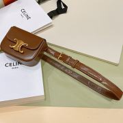 Celine Triomphe mini bag brown belt - 1